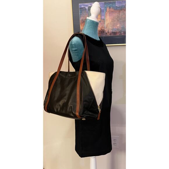 Vintage Fossil Gwen Shopper Tote Leather - Picture 1 of 16